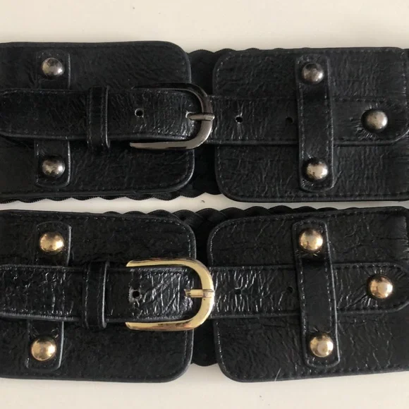 Two Bebe Chic Woven Waist Belts - Picture 4 of 6